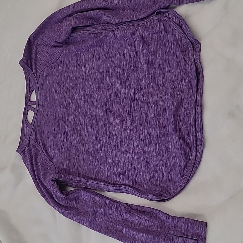 Dick's Sporting Goods girls purple athletic top size S (8)